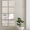5cm x 5cm Acrylic Mirror Square Stereo Wall Stickers Self-Adhesive Decorative Soft Mirror Right Angle Model(Gold)