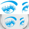 D-821 Beauty Eyes Pattern Car Modified Decorative Sticker(Blue)