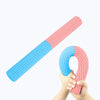 Silicone Multifunctional Fitness Bar Rehabilitation Training Arm Strength Bar Wrist Strength Forging Resistance Bar(Light Blue + Pink)