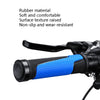1pair BG-0404 Bicycle Rubber Handle Cover The Mountain Bike Bilateral Lock Dead Anti-Slip Handle Cover(Grey)