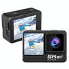 5K/30FPS WIFI HD Anti-Shake Remote Touch Dual-Screen IP68 Waterproof Sports Camera, Style: Camera + 64G Card
