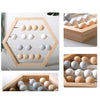 Natural Wooden Abacus Beads Craft Baby Early Learning Educational Toys Baby Room Decor(Wood White Pink)