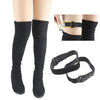 Female Anti-Drop Boots Strap Scratch Non-slip Over Knee Strap(Black)