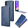 For Samsung Galaxy A05 4G Magnetic Vertical Flip Leather Phone Case(Blue)