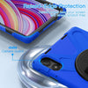 For Xiaomi Redmi Pad Pro 12.1 Rotatable Holder Silicone Hybrid PC Tablet Case with Shoulder Strap(Blue)