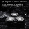 Original Xiaomi ENCHEN Water Proof Triple Rotary Double Ring Blade Shaving Head Electric Rechargeable Shaver For Men(Black)