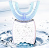 Lazy U-shaped Mouth Whitening Tooth Electric Toothbrush(White)