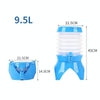 Outdoor Camping Portable Car Retractable Folding Bucket With Faucet, Capacity: 9.5L