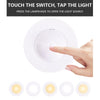 Remote Control Induction Night Light Bedroom Wardrobe LED Push-Button Light(2 Remote Controls + 3 White + 3 Warm)