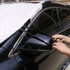 Car Front Windshield Cover Sun Shade Snow Shield Sunscreen Heat Insulation Frostproof Car Coat Half Cover, Style: Protecting Hood(Silver)
