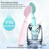 LSHOW YJK038 IPX6 Waterproof Hand-held Intelligent High Frequency Vibration Silicone Facial Cleaning Instrument(Blue)