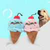 Plush Ice Cream Squeak Dog Toys (2 Pack, Pink)