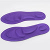 One Pair 4D Sport Sponge Soft Insole High Heel Shoe Pad Pain Relief Insert Cushion Pad for Woman(Purple)