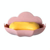 Cloud-shaped Soap Box Drain-free Wall-mounted Cute Soap Rack(Pink)