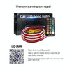 Car Startup Scan Through Hood LED Daytime Running Atmosphere Light, APP Control, Length:1.8m(Symphony)