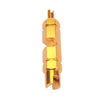 A5587 10 PCS Bicycle French Valve Core with Yellow Disassembly Tool