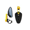Electric Bike Motorcycle Modified Reversing Retro Rearview Handle Mirror All Aluminum Reflective Rearview Mirror(Golden)
