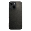 For iPhone 15 Litchi Texture TPU Black Lens Frame Phone Case(Black)