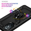 For Huawei nova 8 Shockproof TPU + PC Phone Case with 360 Degree Rotating Holder(Black)