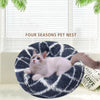 Cosy Round Pet Bed, 40cm, Grey - Warm & Durable