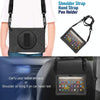 For Amazon Kindle Fire HD 10 2021 Silicone + PC Protective Case with Holder & Shoulder Strap(Black)