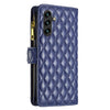 For Samsung Galaxy A56 5G Diamond Lattice Zipper Wallet Leather Flip Phone Case(Blue)