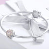 S925 Sterling Silver Flower Stamen Diamond Accessories Beads DIY Bracelet Accessories