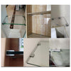 10 PCS Single Hole Aluminum Alloy Glass Fixing Clip, S, 16mm