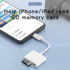 Yesido GS11 2 in 1 Multi-Function TF Card + SD Card to 8 Pin Converter Adapter(White)