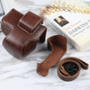 For Nikon Z50 / Z30 Camera Full Body Magnetic Leather Camera Case Bag with Strap (Coffee)