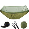 Portable Outdoor Camping Full-automatic Nylon Parachute Hammock with Mosquito Nets, Size : 250 x 120cm (Army Green)