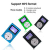 Mini Lavalier Metal MP3 Music Player with Screen, Style: with Earphone+Cable(Green)