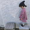 Autumn Girls Loose Letter Long Sleeve Skirt Shirt, Suggest Height:Size 9105-110cm(Grey)