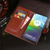 For Lenovo K12 Pro idewei Crazy Horse Texture Horizontal Flip Leather Case with Holder & Card Slots & Wallet(Brown)