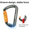 XINDA XD-8128 Outdoor Rock Climbing Load-bearing Carabiner Survive Kits, Color: Threaded-Gray