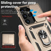 For Samsung Galaxy S24 Ultra 5G Sliding Camshield Holder Phone Case(Gold)