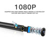 F280 1080P IP68 Waterproof Dual Camera WiFi Digital Endoscope, Length:1m Snake Tube(Black)