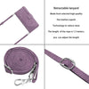 For Xiaomi Redmi K70 / K70 Pro Skin Feel Stripe Pattern Leather Phone Case with Long Lanyard(Purple)