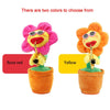 Sunflower Sax Style Bluetooth Plush Children Adult Toy ,Support USB Charging & Battery(Orange)