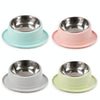 Non-Slip Stainless Steel Cat & Dog Bowl - Grey