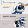 USB Charging Smart Touch Sensing Machine Dog Children Electric Toys, Supports Walking & Gnawing Bones & Lights & Music(Blue)