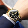 FNGEEN S888 Men Local Non Mechanical Solid Belt Watch Luminous Quartz Watch(Full Gold White Surface)