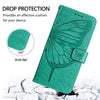 For Xiaomi Redmi K70 / K70 Pro Embossed Butterfly Leather Phone Case(Green)