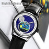 SKMEI 2115 Multifunctional Men Outdoor 30M Waterproof Moon Phase Quartz Watch(Gold)