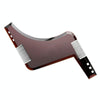 3 PCS Double-sided Beard Comb Molding Template Tool Beard Shaping Styling Tool With Inbuilt Comb(Brown)