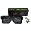 Night Club Bar Disco LED Light Emitting Glasses Festival Party USB Charging Shutter Dynamic Flash Glasses (Blue)