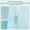 S925 Sterling Silver Luminous Stone Star Wishing Bottle DIY Pendant Beads(SCC2748)