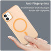 For iPhone 11 MagSafe Frosted Translucent TPU + PC Full Coverage Phone Case(Orange)