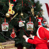 10pcs Clear Acrylic Christmas Decoration Hangers DIY Blank Xmas Tree Ornament With Rope, Style: Triangle Round