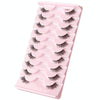 10pairs /Box Half False Eyelashes With Transparent Stems Natura Extension Lashes Y1011